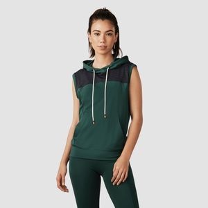NWT Losano Sleeveless Warm Up Hoodie Size L